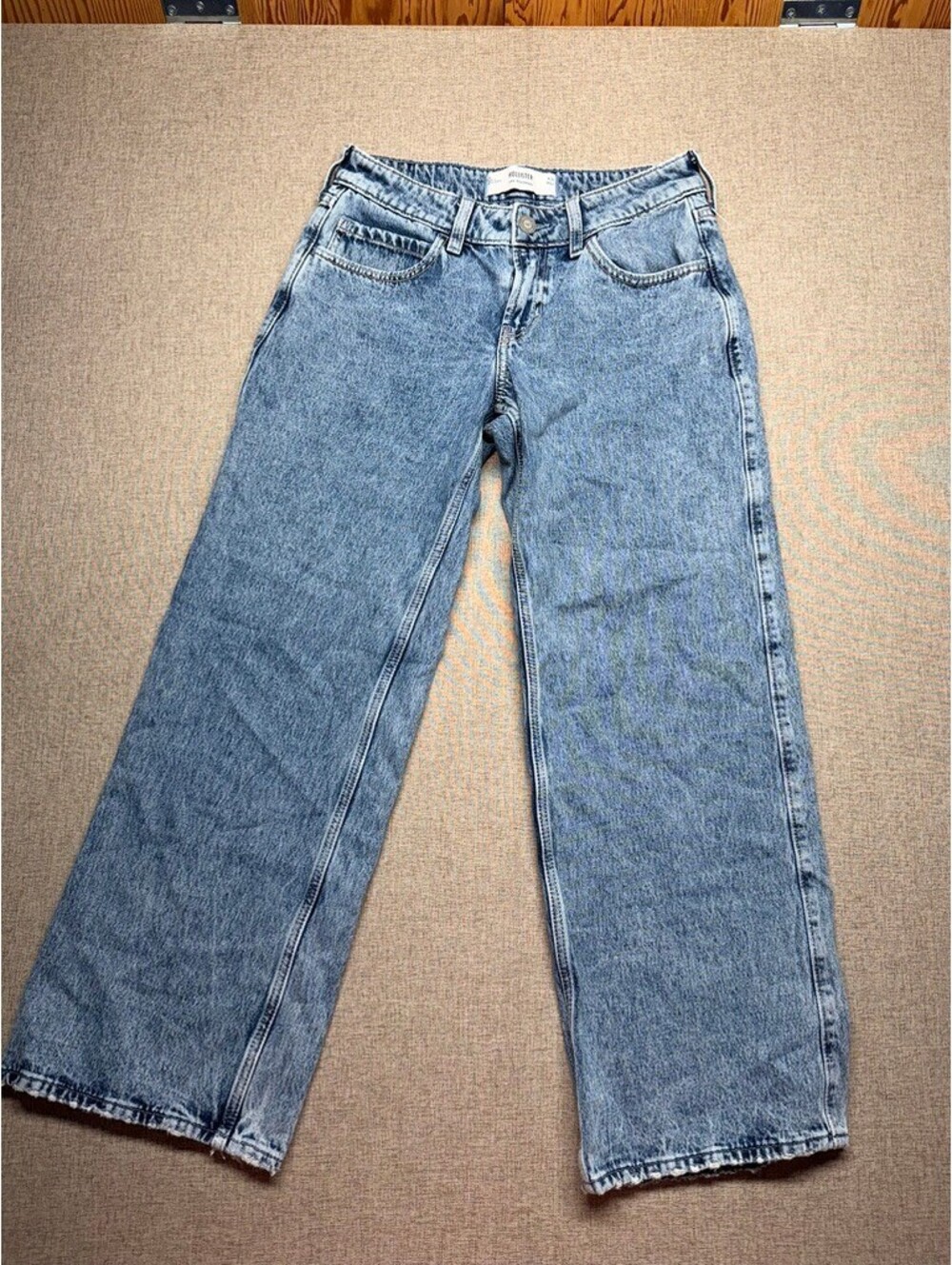 Wide Leg Blue Jeans
